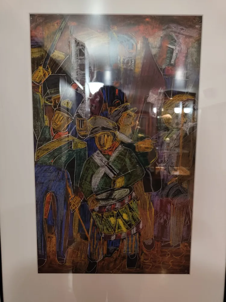 Tambour et drapeaux