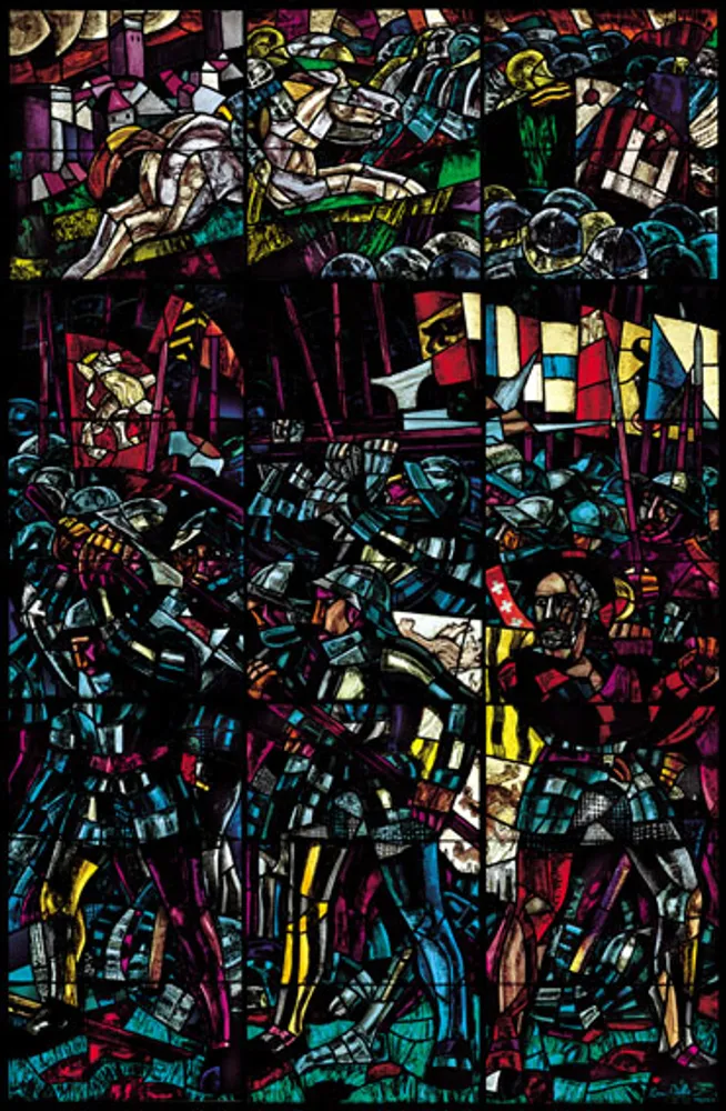 Hommage à Hodler: les guerriers