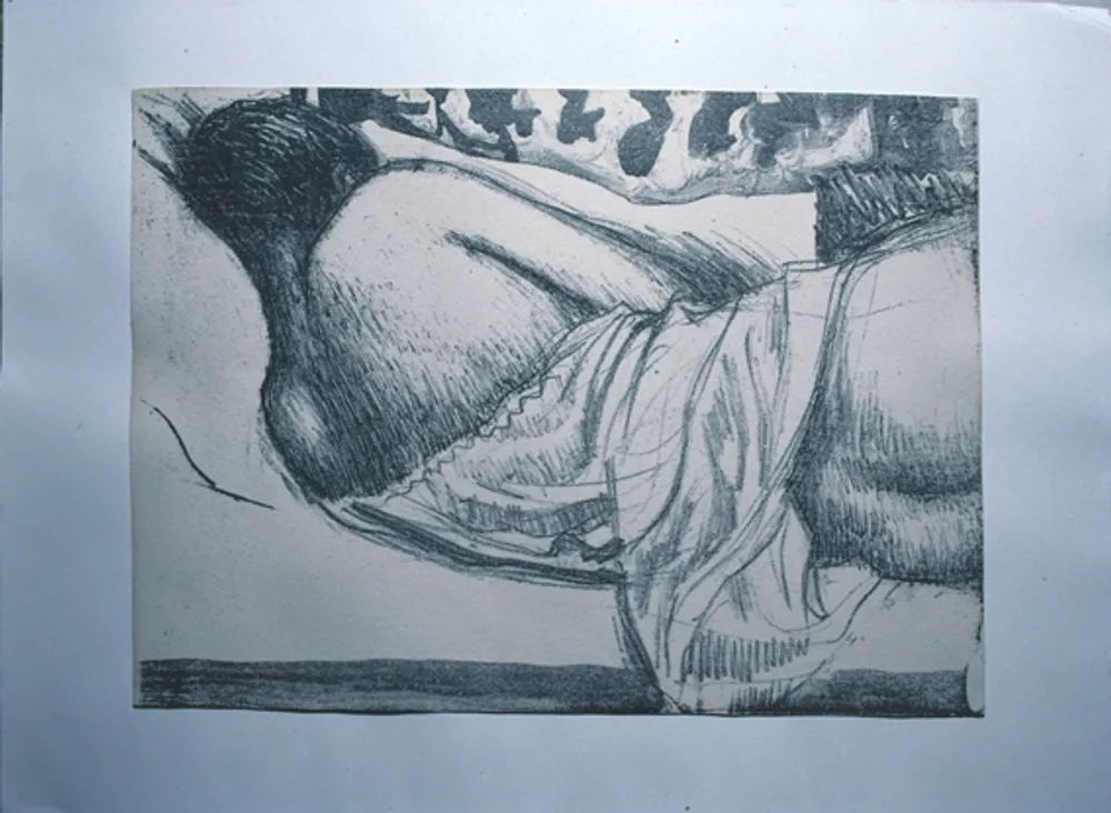 Femme au torse nu de dos
