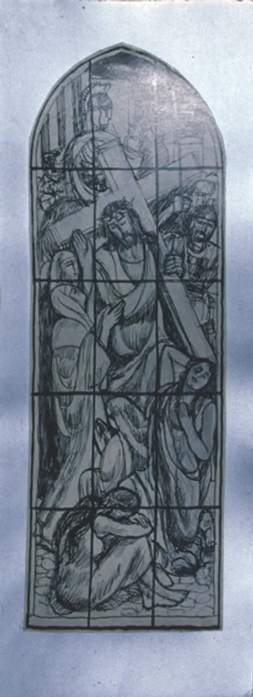 Cathédrale de Lausanne: Christ portant sa croix, étude pour Les sept femmes de Jérusalem